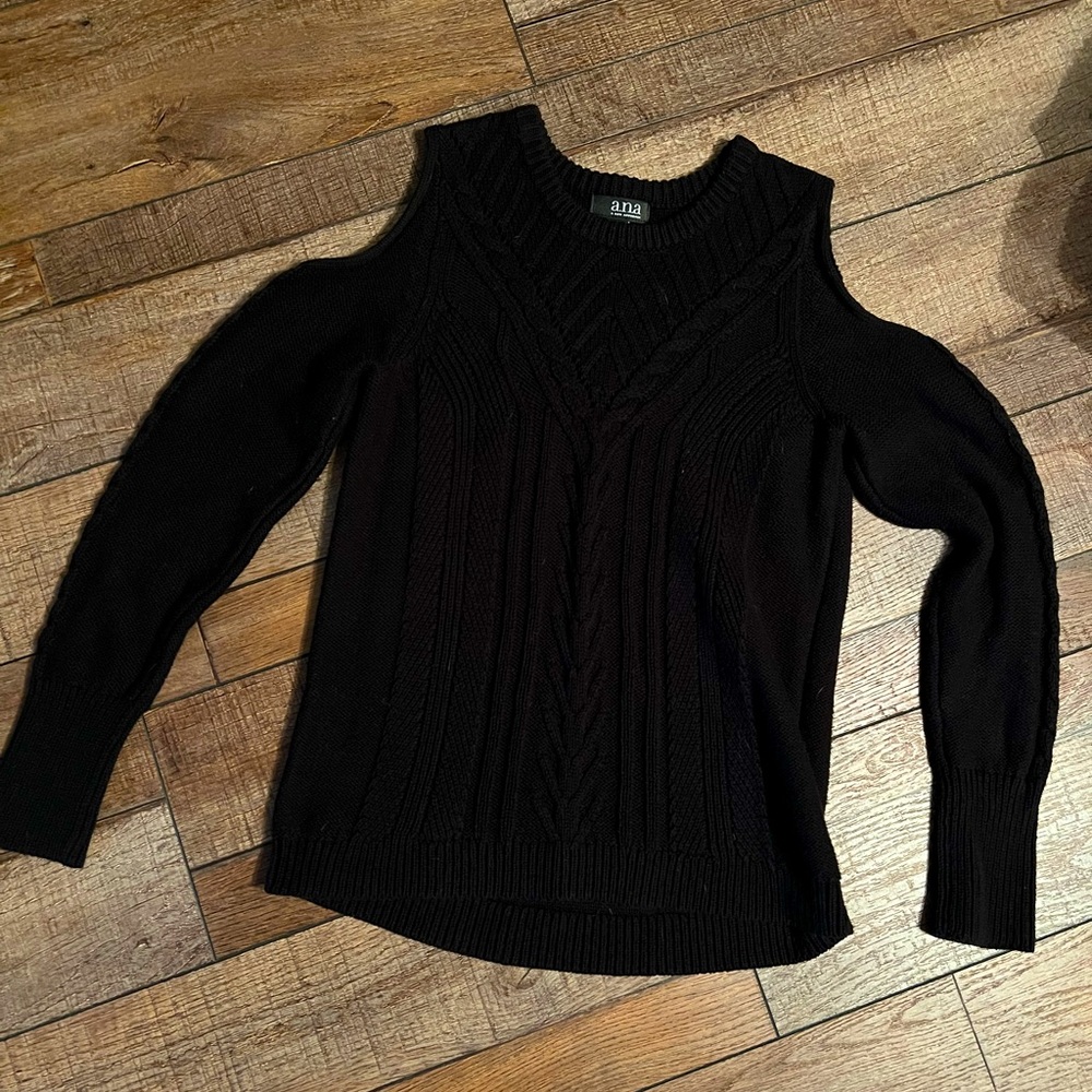 Open shoulder sweater